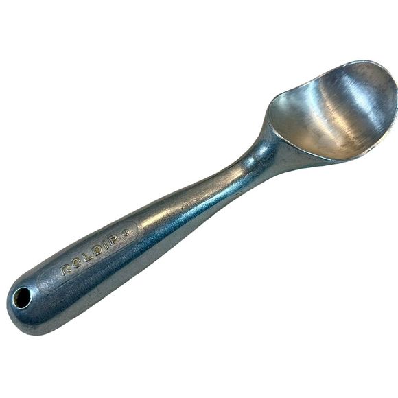 Vintage Nuroll Roldip Aluminum Ice Cream Scoop Gray 1920s-40s Classic Design - Picture 7 of 11